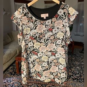 Philosophy Dark Floral Blouse